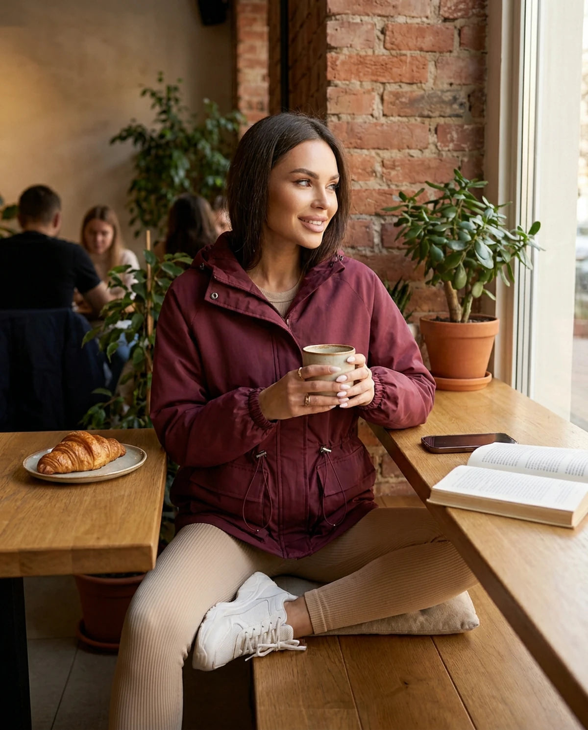 Perrine Jackets — Wine | SKU: RB-f40922-wine-XS,RB-f40922-wine-S,RB-f40922-wine-M,RB-f40922-wine-L,RB-f40922-wine-XL