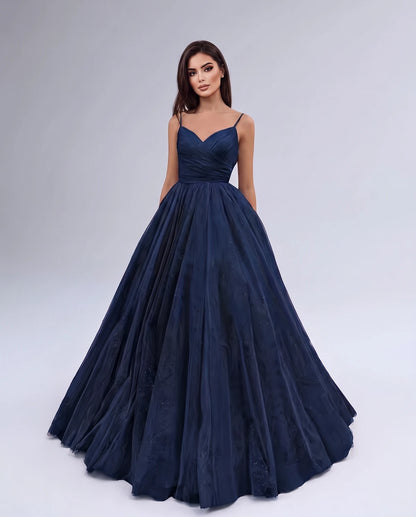 Persephone Maxi Dresses — Navy