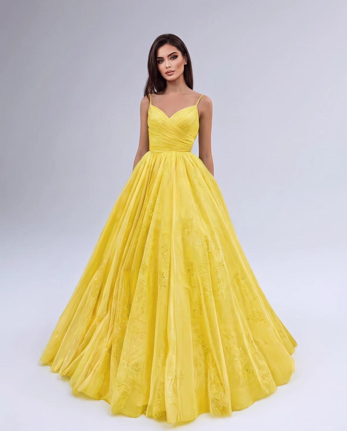 Persephone Maxi Dresses — Yellow