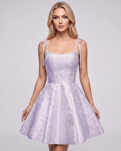 Petrichor Mini Dresses — Lavender