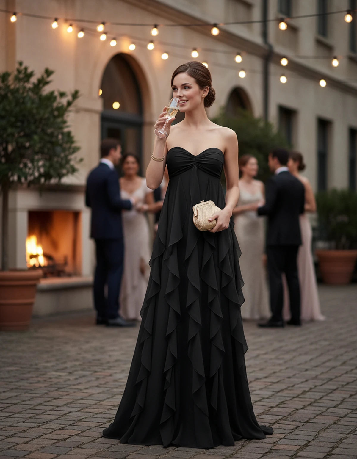 Petronella Maxi Dresses — Black | SKU: RB-bc5389-black-XS,RB-bc5389-black-S,RB-bc5389-black-M,RB-bc5389-black-L,RB-bc5389-black-XL,RB-bc5389-black-2XL