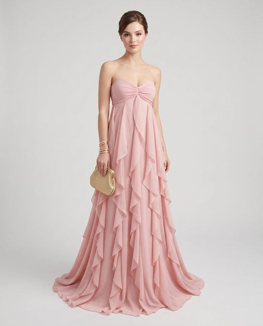 Petronella Maxi Dresses — Blush Pink