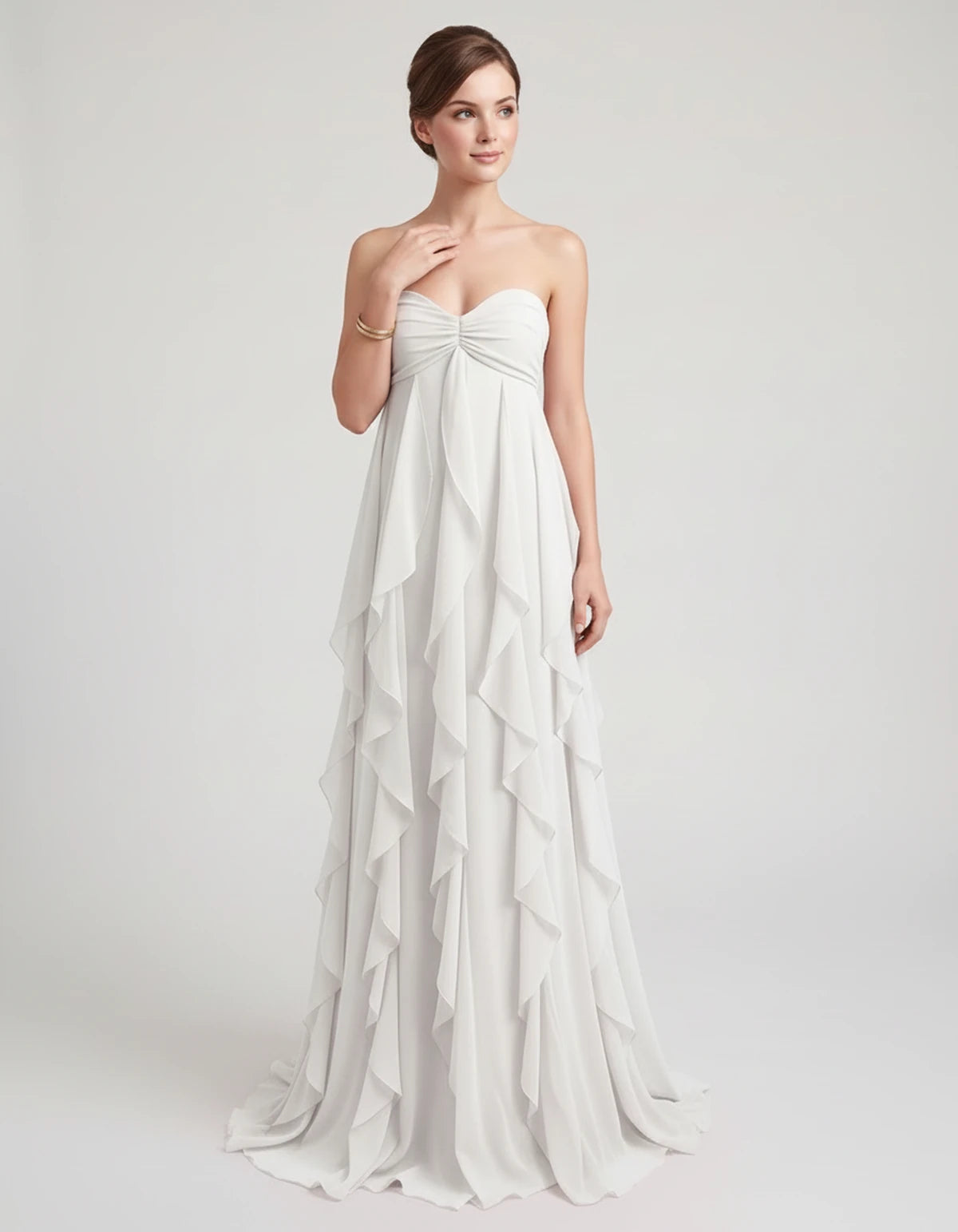 Petronella Maxi Dresses — White | SKU: RB-bc5389-white-XS,RB-bc5389-white-S,RB-bc5389-white-M,RB-bc5389-white-L,RB-bc5389-white-XL,RB-bc5389-white-2XL
