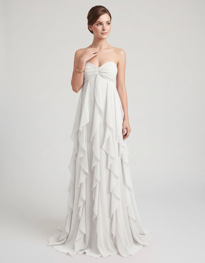 Petronella Maxi Dresses — White | SKU: RB-bc5389-white-XS,RB-bc5389-white-S,RB-bc5389-white-M,RB-bc5389-white-L,RB-bc5389-white-XL,RB-bc5389-white-2XL
