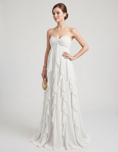 Petronella Maxi Dresses — White | SKU: RB-bc5389-white-XS,RB-bc5389-white-S,RB-bc5389-white-M,RB-bc5389-white-L,RB-bc5389-white-XL,RB-bc5389-white-2XL