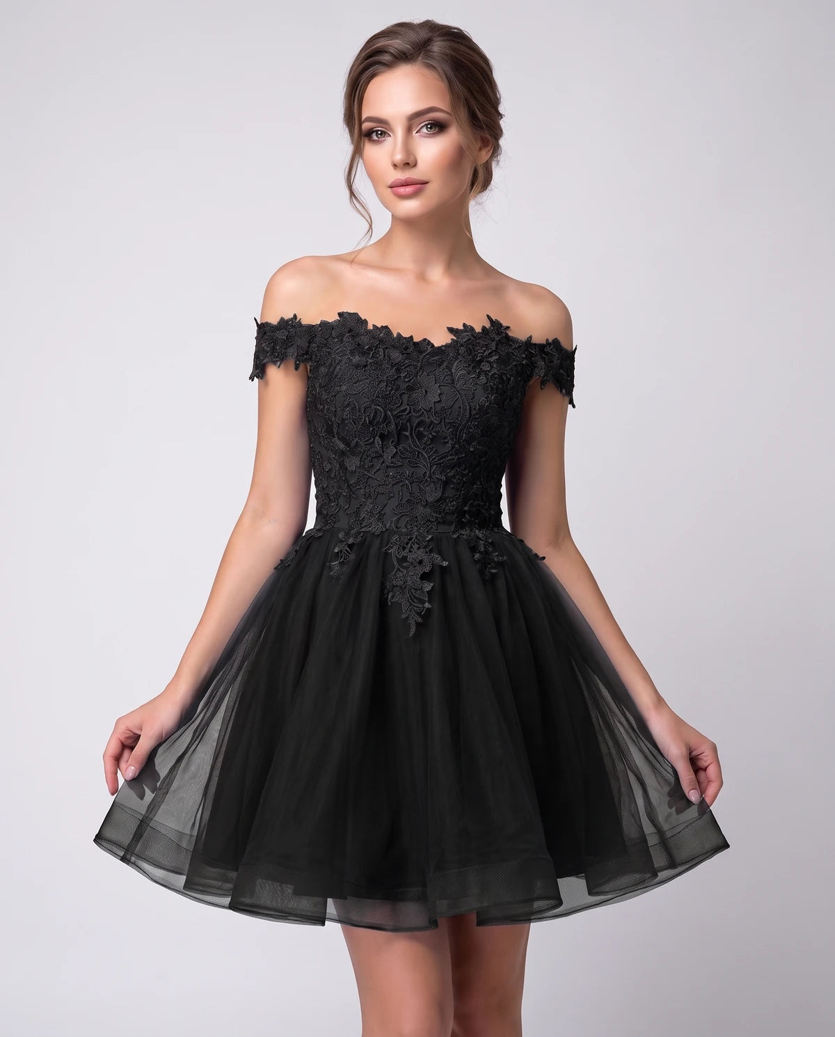 Philippa Mini Dresses — Black