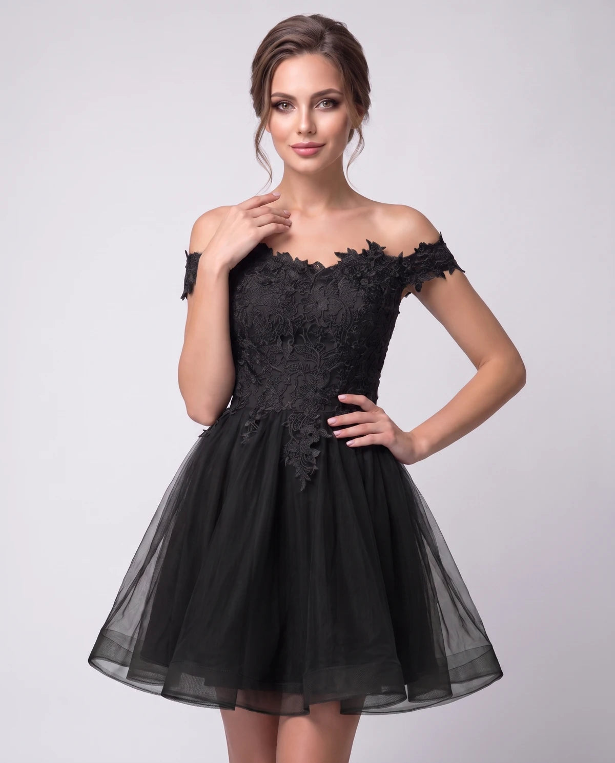 Philippa Mini Dresses — Black | SKU: RB-53a8af-black-2,RB-53a8af-black-4,RB-53a8af-black-6,RB-53a8af-black-8,RB-53a8af-black-10,RB-53a8af-black-12,RB-53a8af-black-14,RB-53a8af-black-14W,RB-53a8af-black-16W,RB-53a8af-black-18W,RB-53a8af-black-20W,RB-53a8af-black-22W