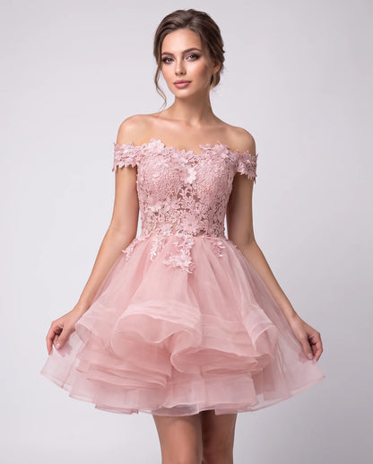Philippa Mini Dresses — Pink