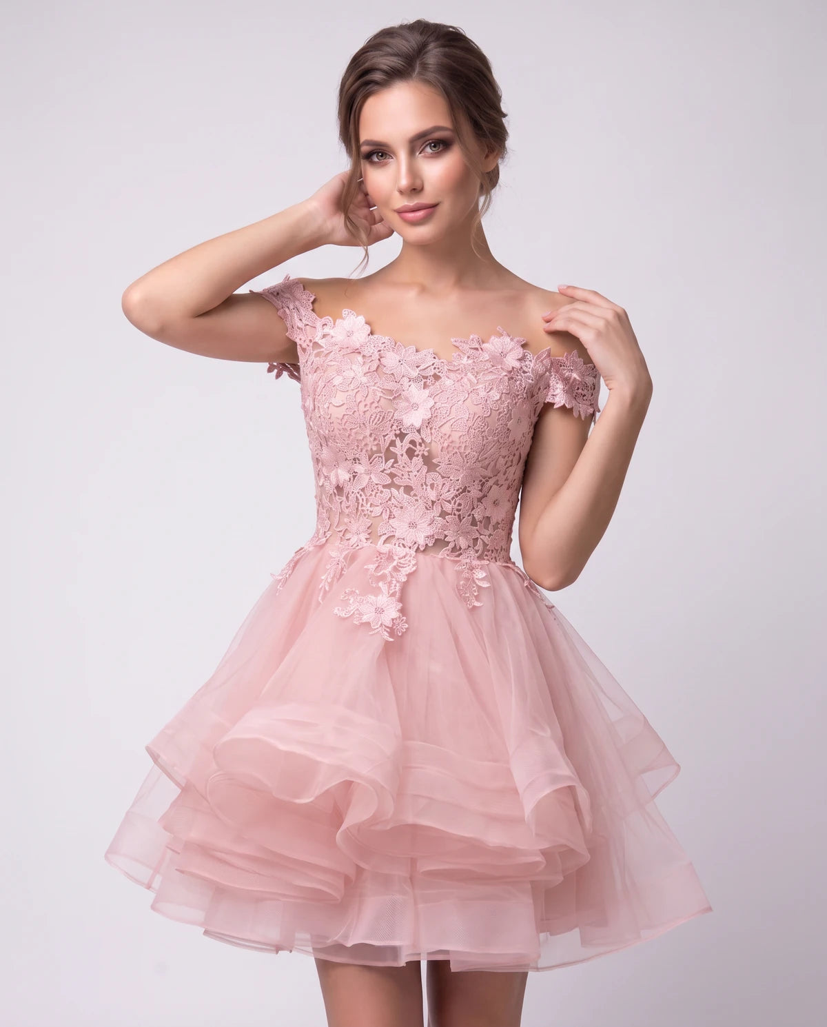 Philippa Mini Dresses — Pink | SKU: RB-53a8af-pink-2,RB-53a8af-pink-4,RB-53a8af-pink-6,RB-53a8af-pink-8,RB-53a8af-pink-10,RB-53a8af-pink-12,RB-53a8af-pink-14,RB-53a8af-pink-14W,RB-53a8af-pink-16W,RB-53a8af-pink-18W,RB-53a8af-pink-20W,RB-53a8af-pink-22W