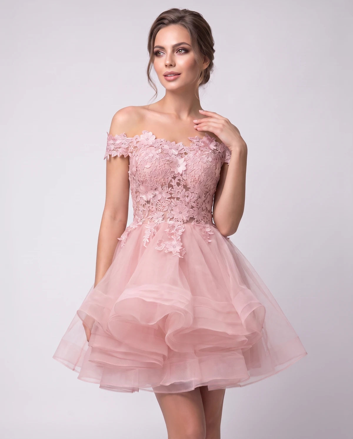 Philippa Mini Dresses — Pink | SKU: RB-53a8af-pink-2,RB-53a8af-pink-4,RB-53a8af-pink-6,RB-53a8af-pink-8,RB-53a8af-pink-10,RB-53a8af-pink-12,RB-53a8af-pink-14,RB-53a8af-pink-14W,RB-53a8af-pink-16W,RB-53a8af-pink-18W,RB-53a8af-pink-20W,RB-53a8af-pink-22W