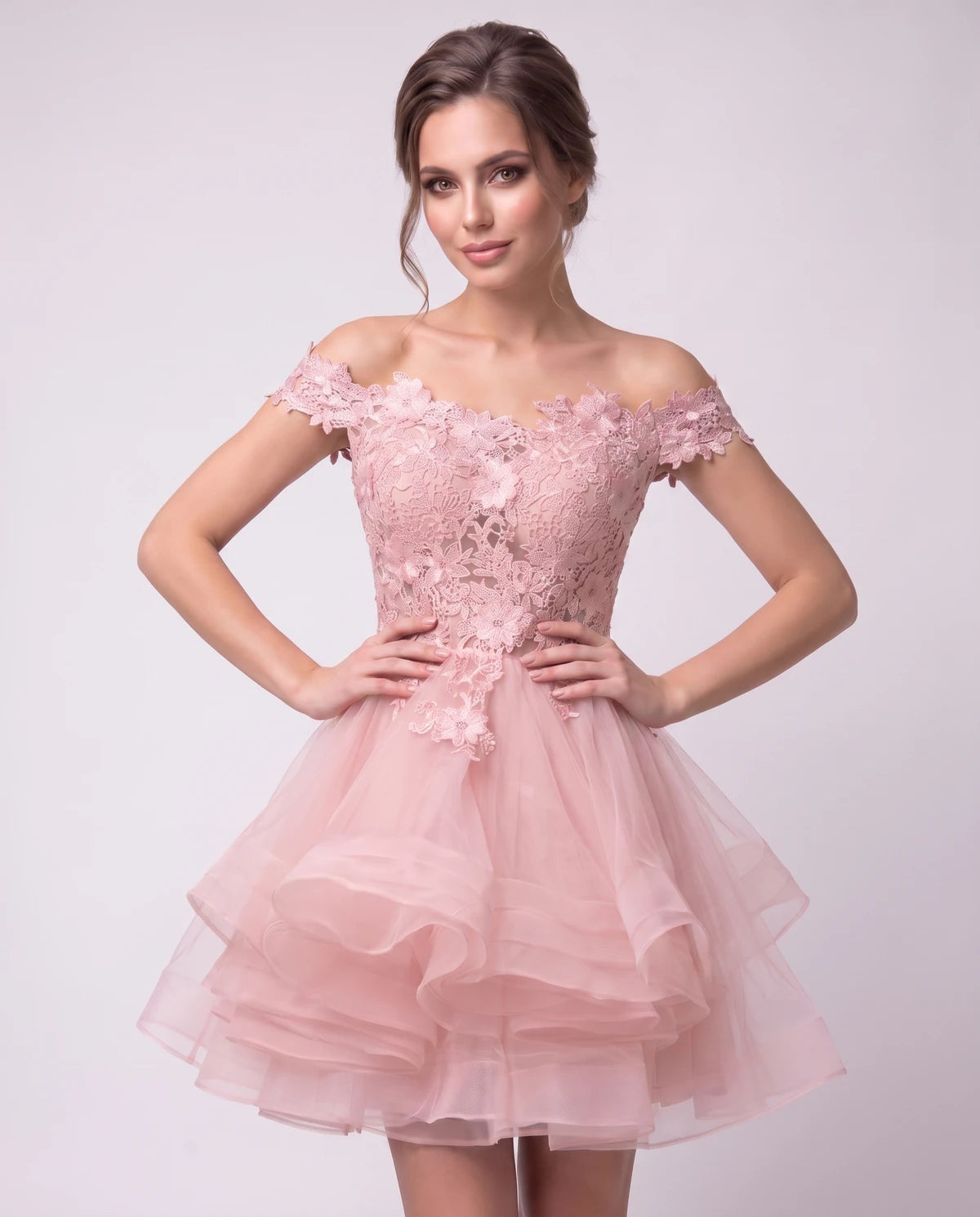 Philippa Mini Dresses — Pink | SKU: RB-53a8af-pink-2,RB-53a8af-pink-4,RB-53a8af-pink-6,RB-53a8af-pink-8,RB-53a8af-pink-10,RB-53a8af-pink-12,RB-53a8af-pink-14,RB-53a8af-pink-14W,RB-53a8af-pink-16W,RB-53a8af-pink-18W,RB-53a8af-pink-20W,RB-53a8af-pink-22W