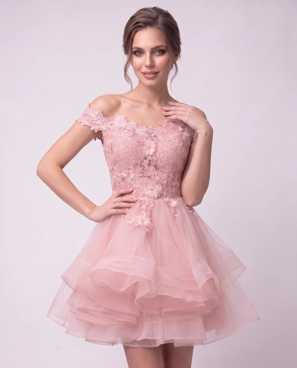 Philippa Mini Dresses — Pink | SKU: RB-53a8af-pink-2,RB-53a8af-pink-4,RB-53a8af-pink-6,RB-53a8af-pink-8,RB-53a8af-pink-10,RB-53a8af-pink-12,RB-53a8af-pink-14,RB-53a8af-pink-14W,RB-53a8af-pink-16W,RB-53a8af-pink-18W,RB-53a8af-pink-20W,RB-53a8af-pink-22W