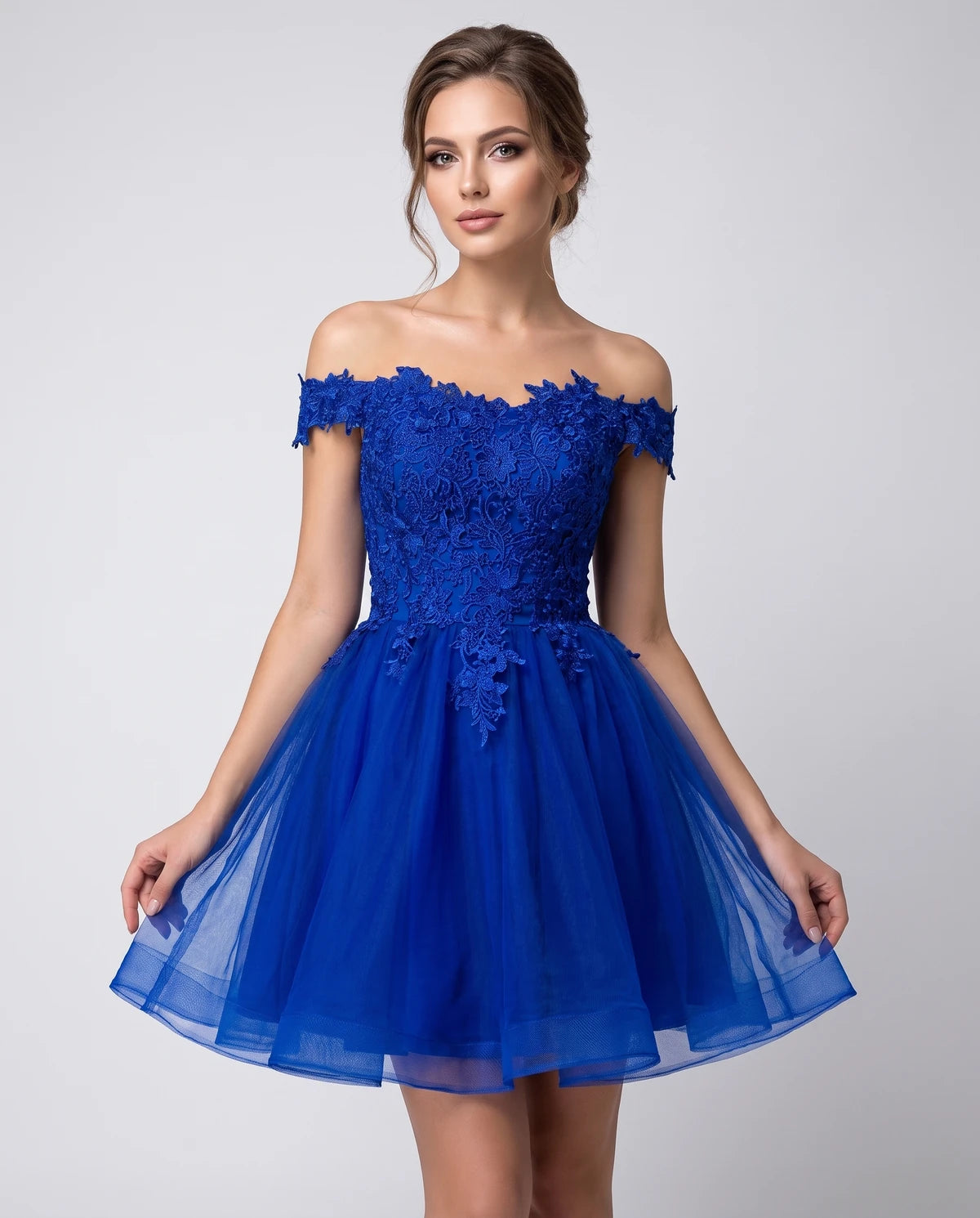 Philippa Mini Dresses — Royal Blue