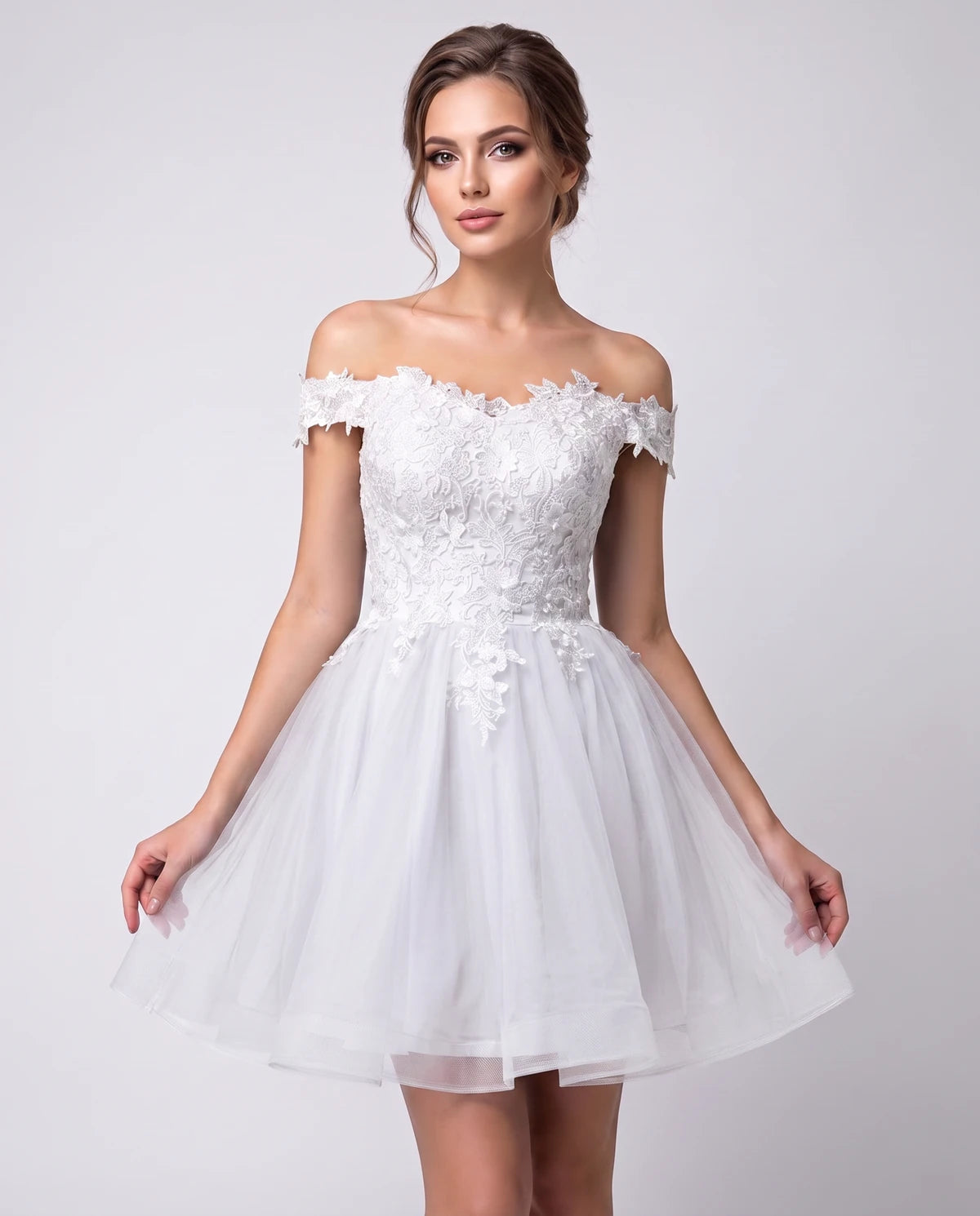 Philippa Mini Dresses — White