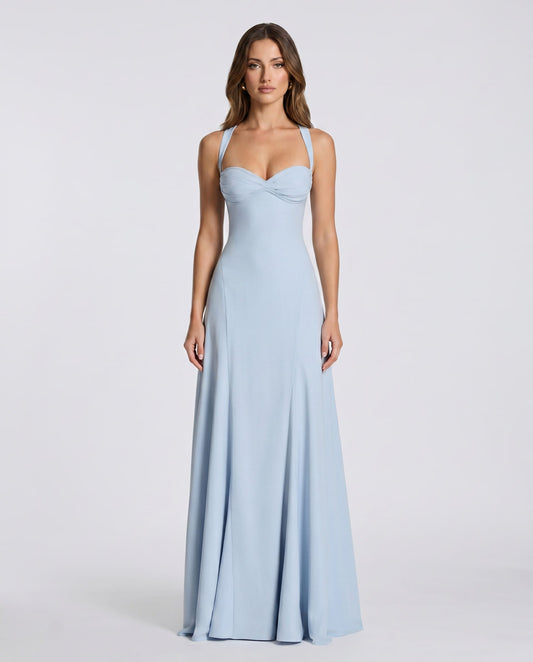 Veloura Maxi Dress — blue,yellow,black,white dress by RAMBLION