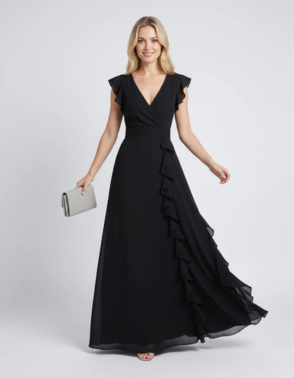 Pierrette Maxi Dresses — Black | SKU: RB-3d98d2-black-XS,RB-3d98d2-black-S,RB-3d98d2-black-M,RB-3d98d2-black-L,RB-3d98d2-black-XL,RB-3d98d2-black-2XL