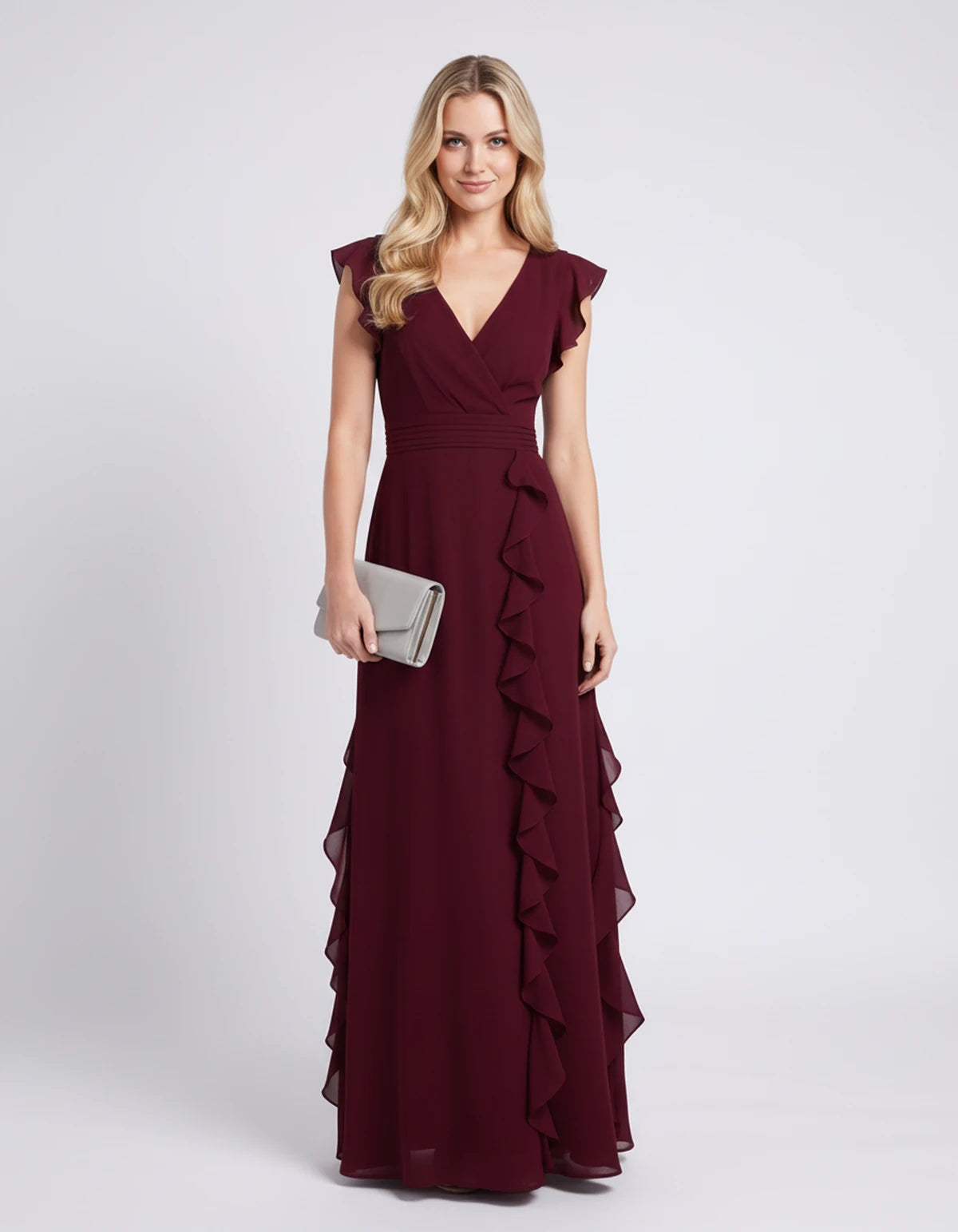 Pierrette Maxi Dresses — Burgundy | SKU: RB-3d98d2-burgundy-XS,RB-3d98d2-burgundy-S,RB-3d98d2-burgundy-M,RB-3d98d2-burgundy-L,RB-3d98d2-burgundy-XL,RB-3d98d2-burgundy-2XL