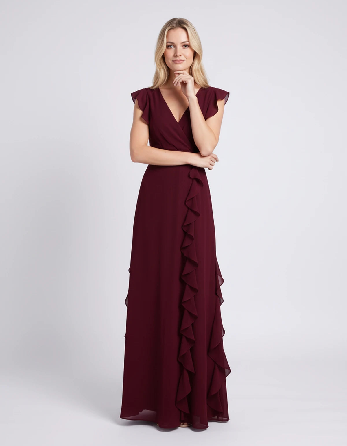 Pierrette Maxi Dresses — Burgundy | SKU: RB-3d98d2-burgundy-XS,RB-3d98d2-burgundy-S,RB-3d98d2-burgundy-M,RB-3d98d2-burgundy-L,RB-3d98d2-burgundy-XL,RB-3d98d2-burgundy-2XL