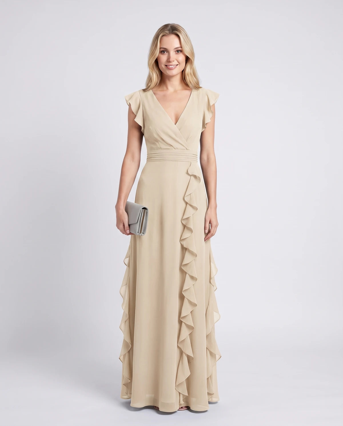 Pierrette Maxi Dresses — Champagne