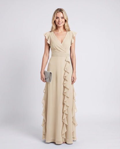 Pierrette Maxi Dresses — Champagne