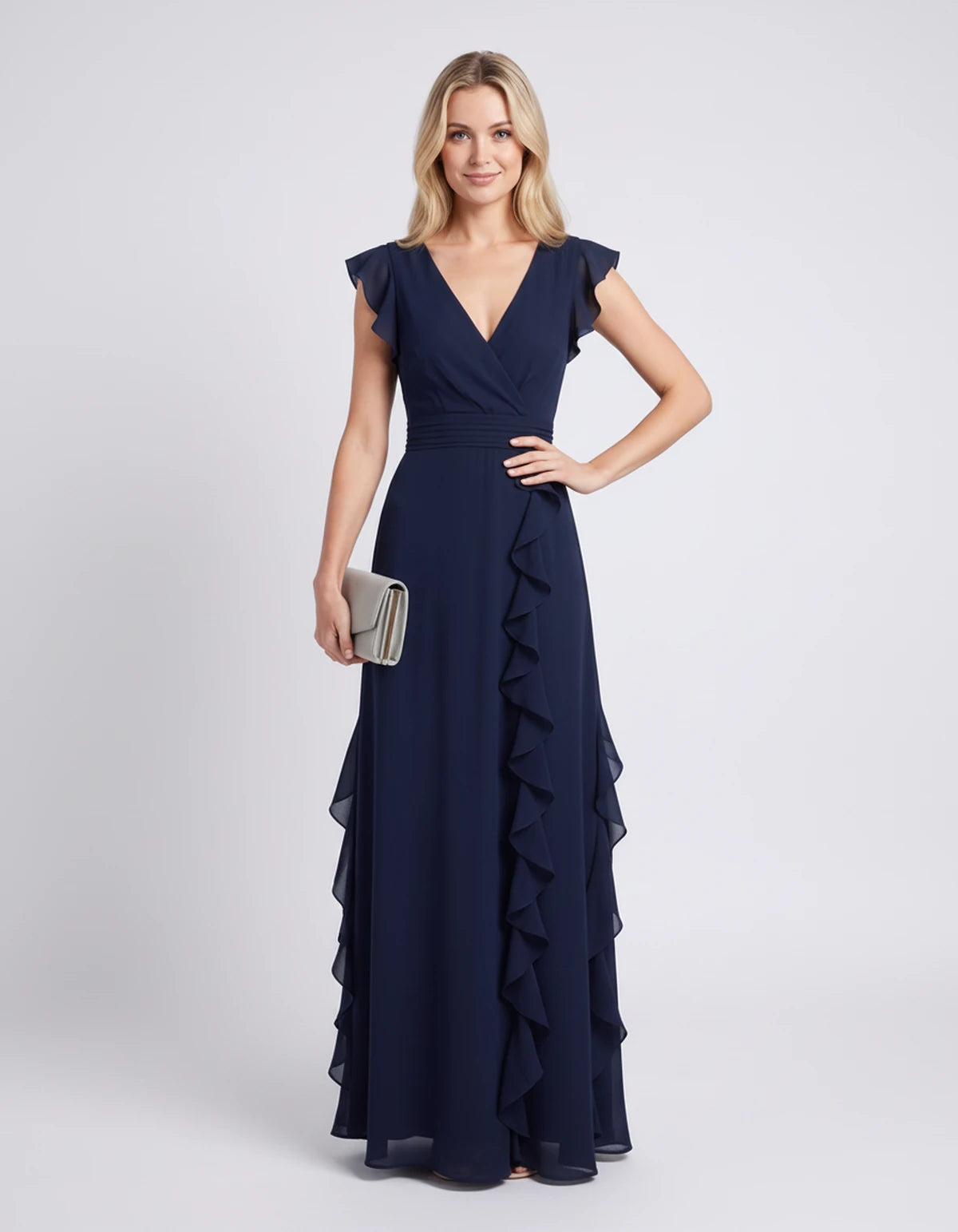 Pierrette Maxi Dresses — Navy | SKU: RB-3d98d2-navy-XS,RB-3d98d2-navy-S,RB-3d98d2-navy-M,RB-3d98d2-navy-L,RB-3d98d2-navy-XL,RB-3d98d2-navy-2XL