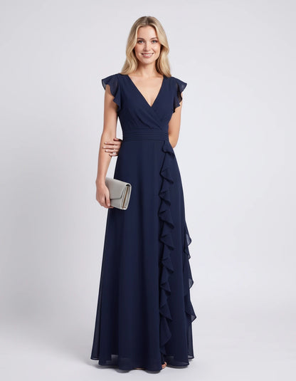 Pierrette Maxi Dresses — Navy | SKU: RB-3d98d2-navy-XS,RB-3d98d2-navy-S,RB-3d98d2-navy-M,RB-3d98d2-navy-L,RB-3d98d2-navy-XL,RB-3d98d2-navy-2XL