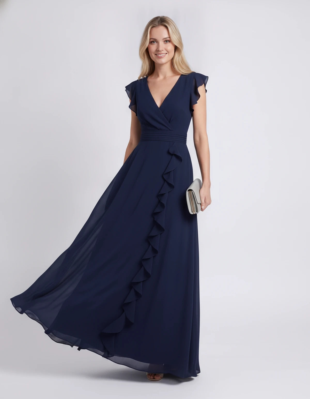 Pierrette Maxi Dresses — Navy | SKU: RB-3d98d2-navy-XS,RB-3d98d2-navy-S,RB-3d98d2-navy-M,RB-3d98d2-navy-L,RB-3d98d2-navy-XL,RB-3d98d2-navy-2XL