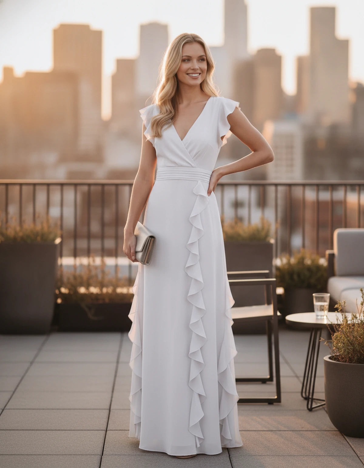 Pierrette Maxi Dresses — White | SKU: RB-3d98d2-white-XS,RB-3d98d2-white-S,RB-3d98d2-white-M,RB-3d98d2-white-L,RB-3d98d2-white-XL,RB-3d98d2-white-2XL