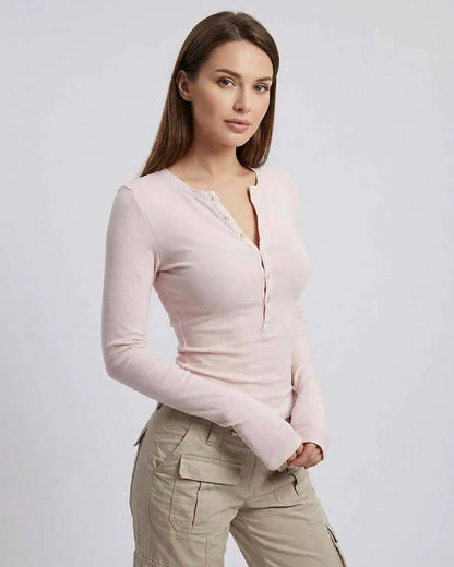 Pink Cotton Top, front view | Ramblion | SKU: ELS-748295163-pink-L-9107,ELS-748295163-pink-M-5547,ELS-748295163-pink-S-728,ELS-748295163-pink-XL-704,ELS-748295163-pink-XS-5394