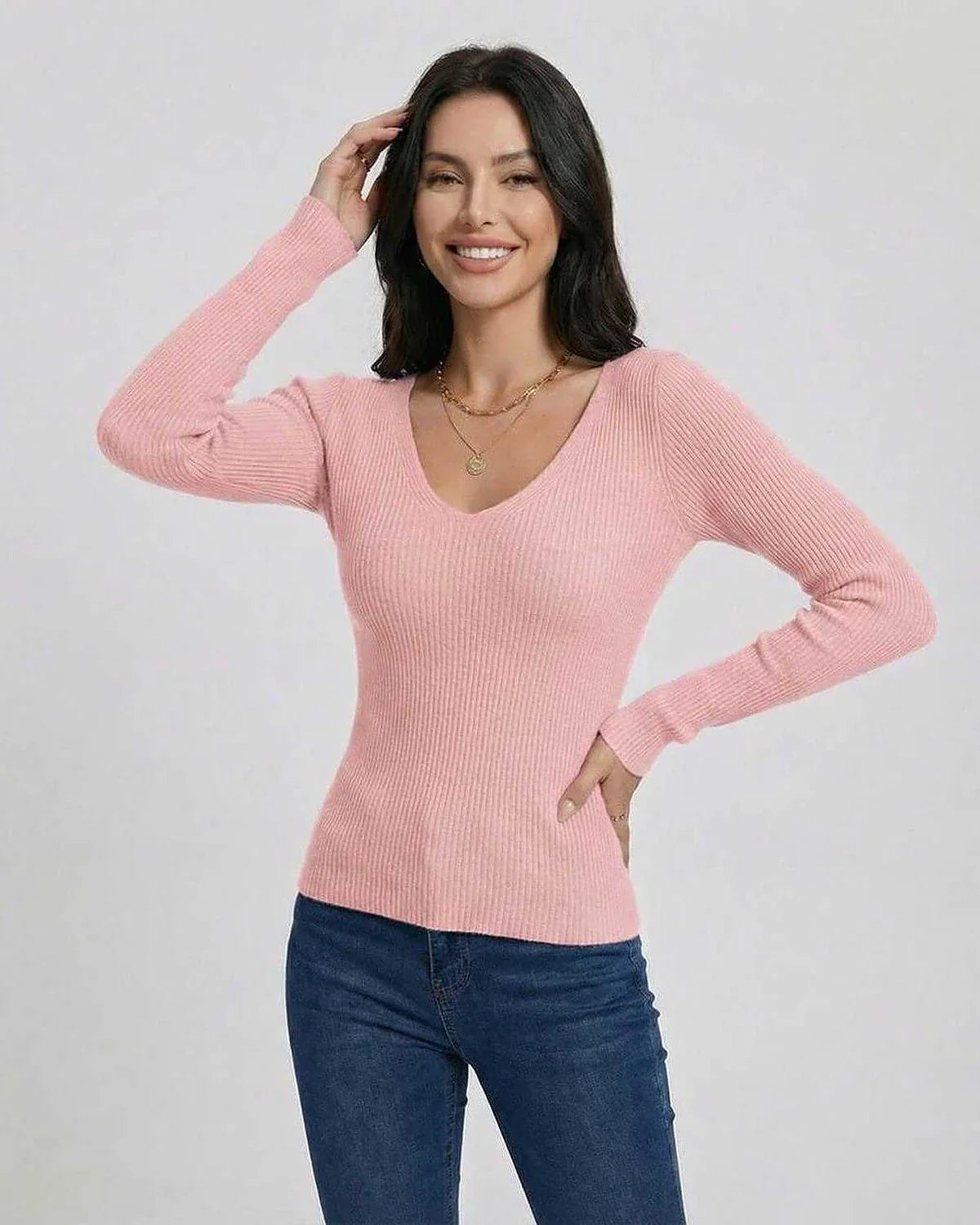 Pink Pullover, front view | Ramblion | SKU: FP-21473-PINK-L-9949,FP-21473-PINK-M-5832,FP-21473-PINK-S-9185,FP-21473-PINK-XL-4577,FP-21473-PINK-XS-523