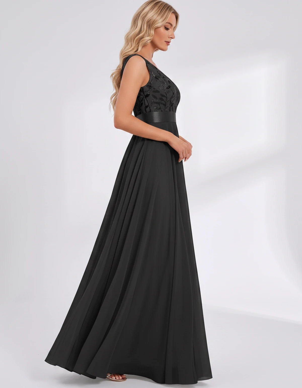 Pomona Maxi Dresses — Black | SKU: RB-c14c0a-black-2,RB-c14c0a-black-4,RB-c14c0a-black-6,RB-c14c0a-black-8,RB-c14c0a-black-10,RB-c14c0a-black-12,RB-c14c0a-black-14,RB-c14c0a-black-16,RB-c14c0a-black-16W,RB-c14c0a-black-18W,RB-c14c0a-black-20W,RB-c14c0a-black-22W