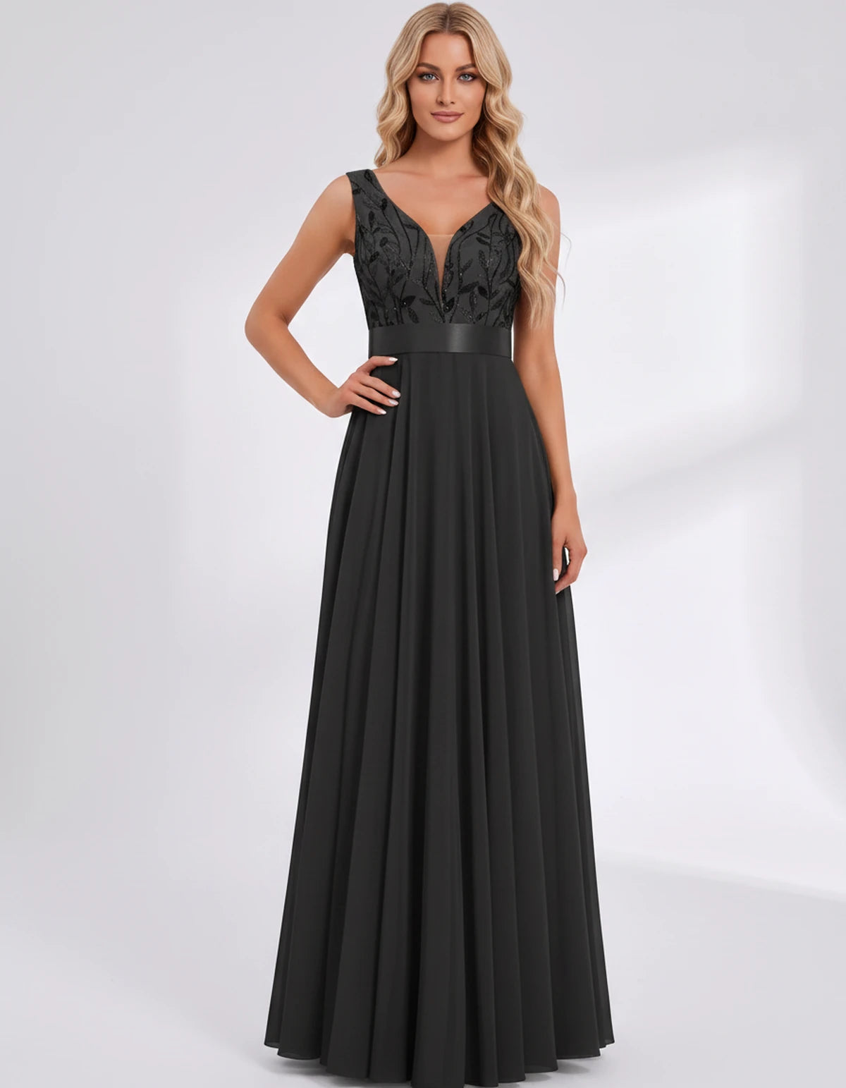 Pomona Maxi Dresses — Black | SKU: RB-c14c0a-black-2,RB-c14c0a-black-4,RB-c14c0a-black-6,RB-c14c0a-black-8,RB-c14c0a-black-10,RB-c14c0a-black-12,RB-c14c0a-black-14,RB-c14c0a-black-16,RB-c14c0a-black-16W,RB-c14c0a-black-18W,RB-c14c0a-black-20W,RB-c14c0a-black-22W