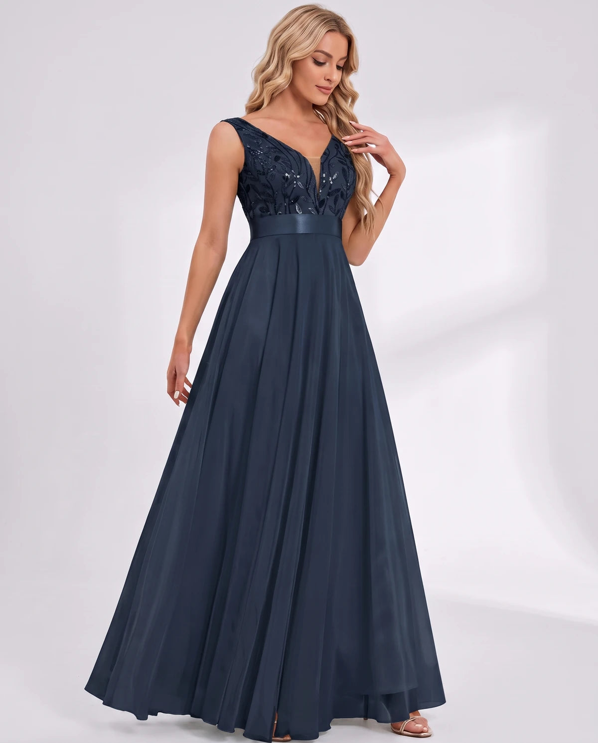 Pomona Maxi Dresses — Navy