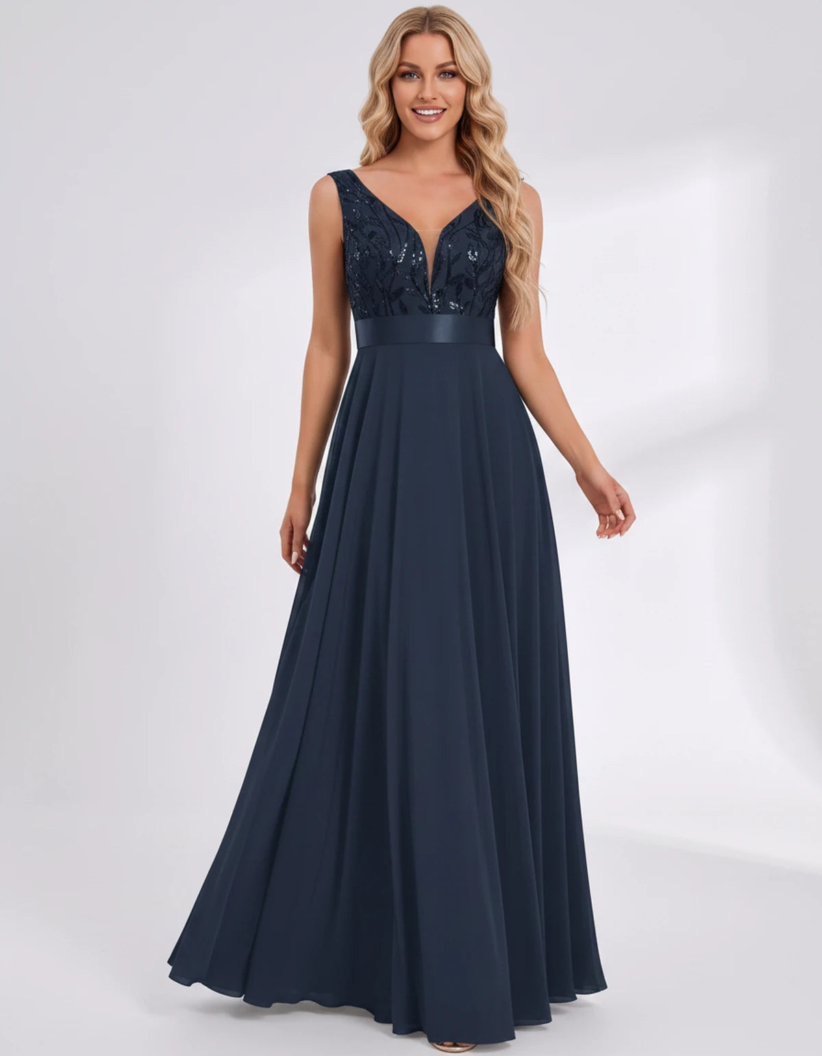 Pomona Maxi Dresses — Navy | SKU: RB-c14c0a-navy-2,RB-c14c0a-navy-4,RB-c14c0a-navy-6,RB-c14c0a-navy-8,RB-c14c0a-navy-10,RB-c14c0a-navy-12,RB-c14c0a-navy-14,RB-c14c0a-navy-16,RB-c14c0a-navy-16W,RB-c14c0a-navy-18W,RB-c14c0a-navy-20W,RB-c14c0a-navy-22W
