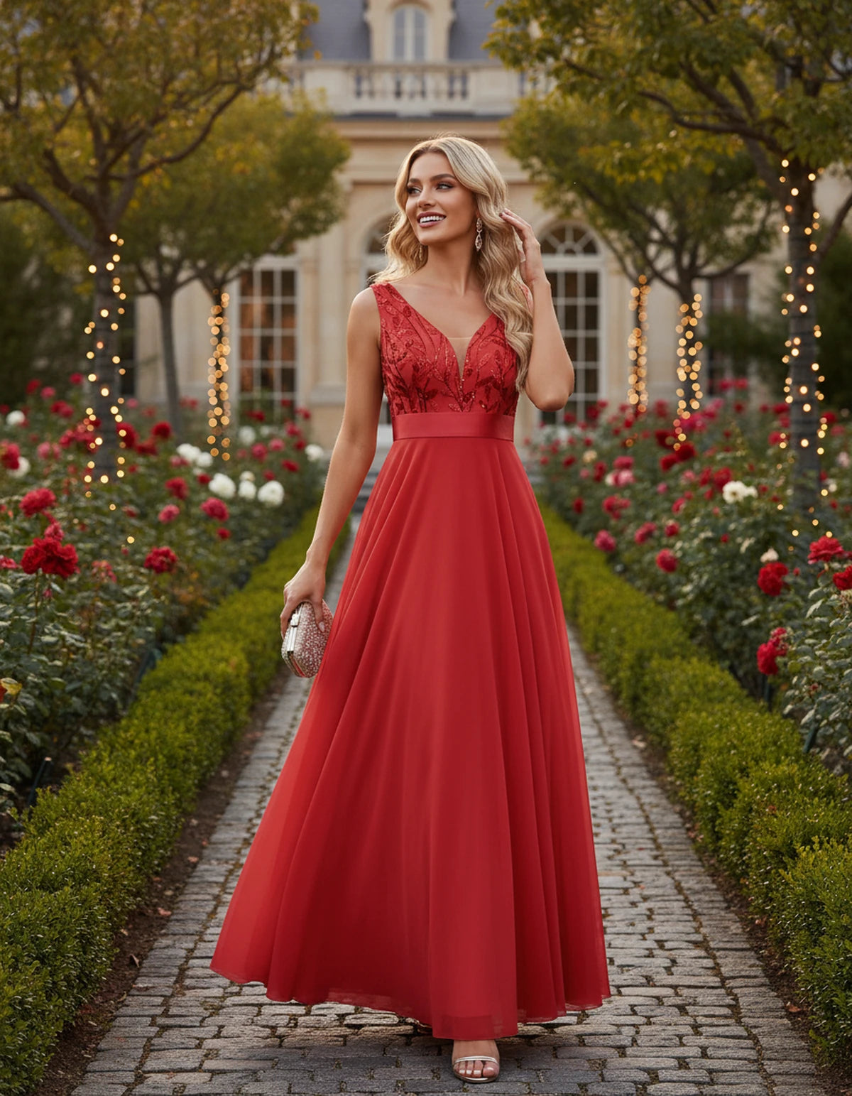 Pomona Maxi Dresses — Red | SKU: RB-c14c0a-red-2,RB-c14c0a-red-4,RB-c14c0a-red-6,RB-c14c0a-red-8,RB-c14c0a-red-10,RB-c14c0a-red-12,RB-c14c0a-red-14,RB-c14c0a-red-16,RB-c14c0a-red-16W,RB-c14c0a-red-18W,RB-c14c0a-red-20W,RB-c14c0a-red-22W