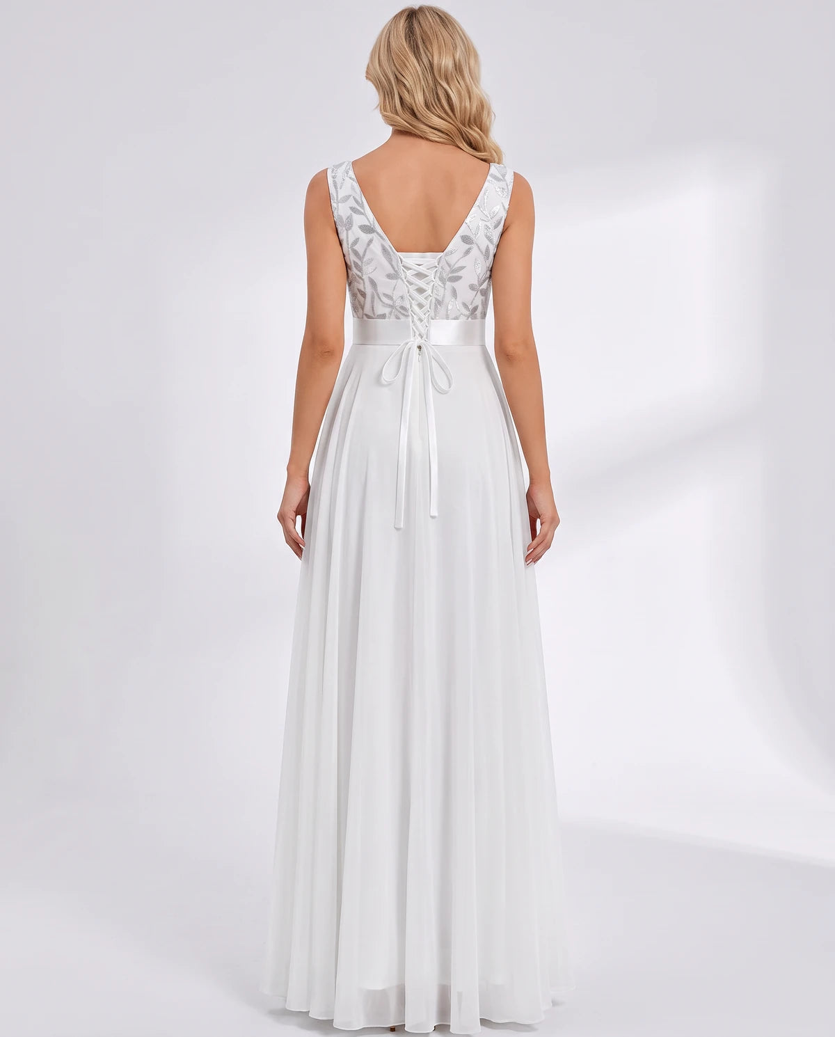 Pomona Maxi Dresses — White | SKU: RB-c14c0a-white-2,RB-c14c0a-white-4,RB-c14c0a-white-6,RB-c14c0a-white-8,RB-c14c0a-white-10,RB-c14c0a-white-12,RB-c14c0a-white-14,RB-c14c0a-white-16,RB-c14c0a-white-16W,RB-c14c0a-white-18W,RB-c14c0a-white-20W,RB-c14c0a-white-22W