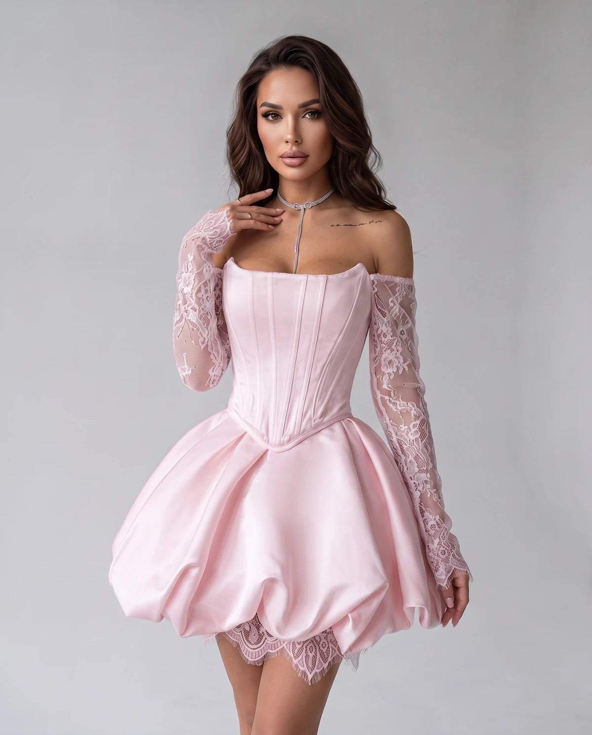 Portofino Mini Dresses — Blush Pink
