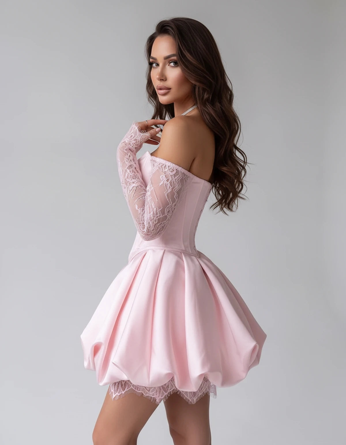 Portofino Mini Dresses — Blush Pink | SKU: RB-a7f8f2-blushp64-XS,RB-a7f8f2-blushp64-S,RB-a7f8f2-blushp64-M,RB-a7f8f2-blushp64-L,RB-a7f8f2-blushp64-XL,RB-a7f8f2-blushp64-2XL