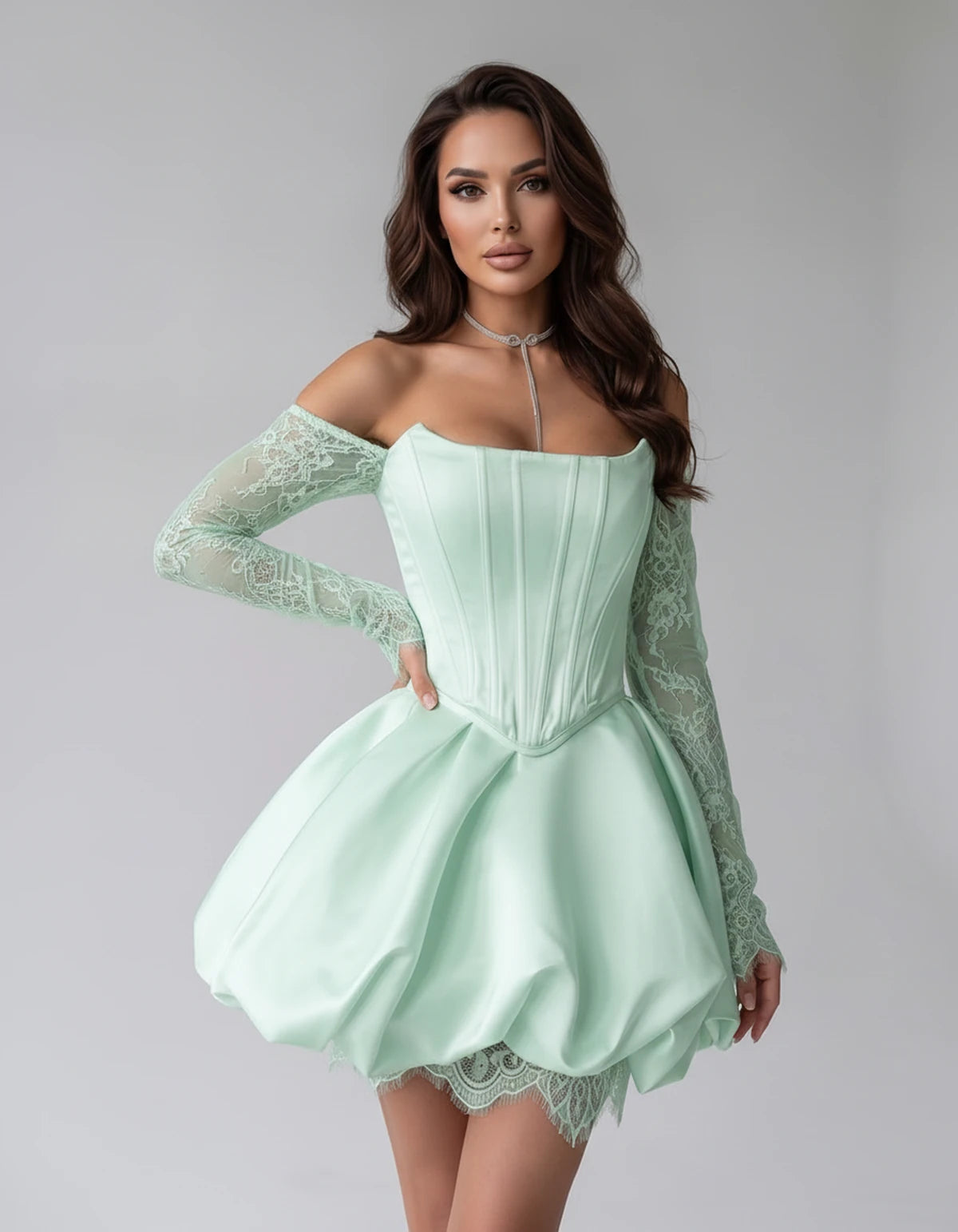 Portofino Mini Dresses — Mint Green | SKU: RB-a7f8f2-mintgrea-XS,RB-a7f8f2-mintgrea-S,RB-a7f8f2-mintgrea-M,RB-a7f8f2-mintgrea-L,RB-a7f8f2-mintgrea-XL,RB-a7f8f2-mintgrea-2XL