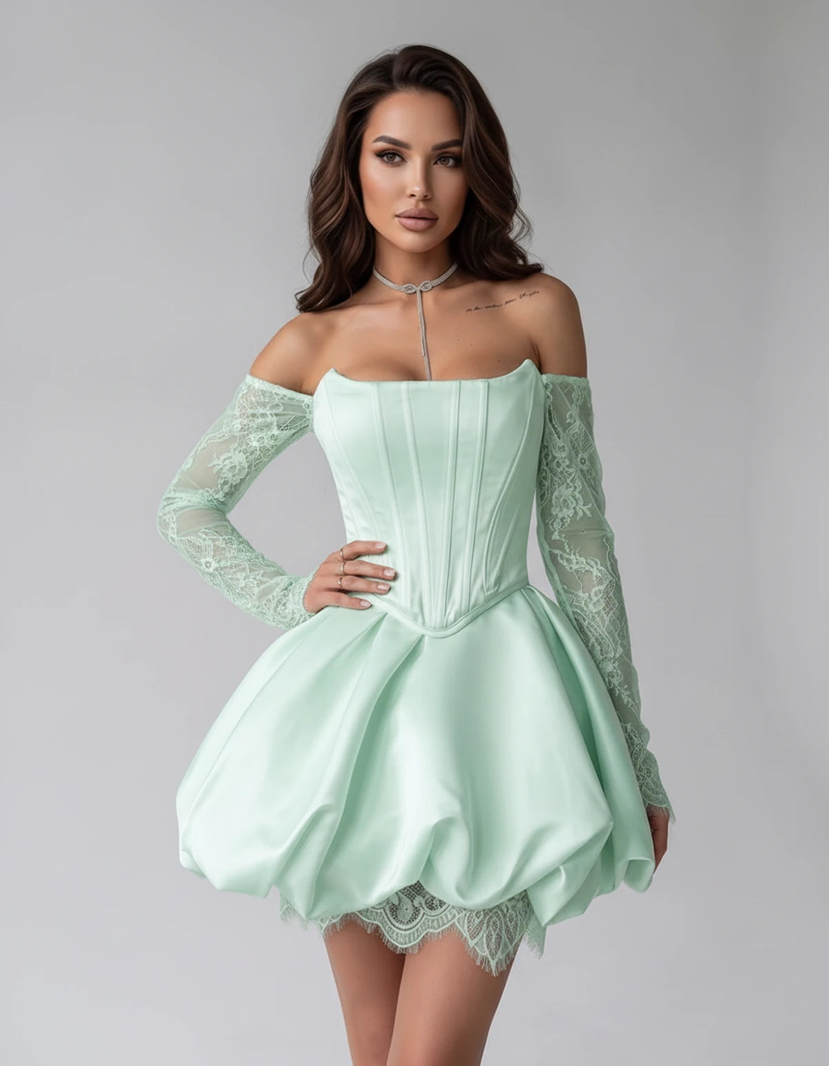 Portofino Mini Dresses — Mint Green | SKU: RB-a7f8f2-mintgrea-XS,RB-a7f8f2-mintgrea-S,RB-a7f8f2-mintgrea-M,RB-a7f8f2-mintgrea-L,RB-a7f8f2-mintgrea-XL,RB-a7f8f2-mintgrea-2XL