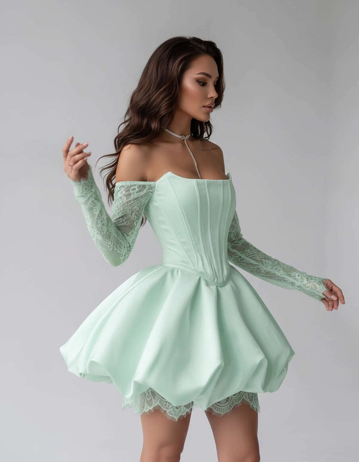Portofino Mini Dresses — Mint Green | SKU: RB-a7f8f2-mintgrea-XS,RB-a7f8f2-mintgrea-S,RB-a7f8f2-mintgrea-M,RB-a7f8f2-mintgrea-L,RB-a7f8f2-mintgrea-XL,RB-a7f8f2-mintgrea-2XL