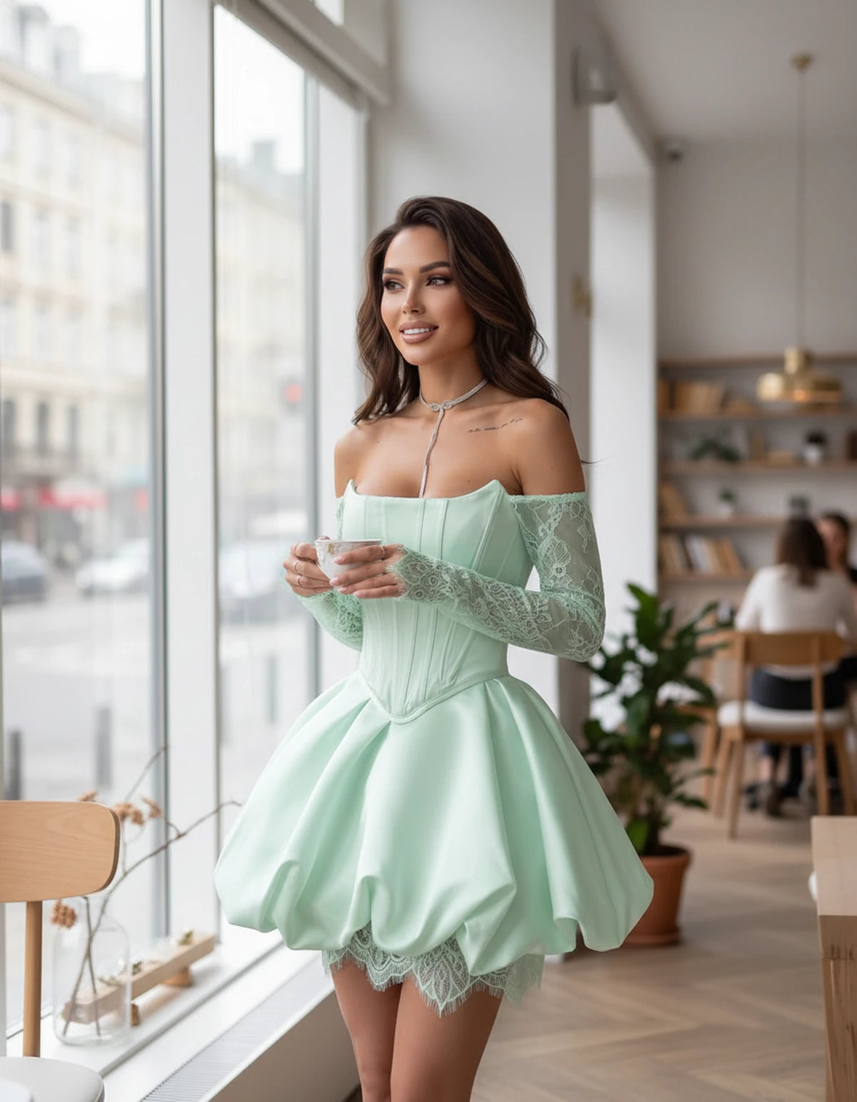 Portofino Mini Dresses — Mint Green | SKU: RB-a7f8f2-mintgrea-XS,RB-a7f8f2-mintgrea-S,RB-a7f8f2-mintgrea-M,RB-a7f8f2-mintgrea-L,RB-a7f8f2-mintgrea-XL,RB-a7f8f2-mintgrea-2XL