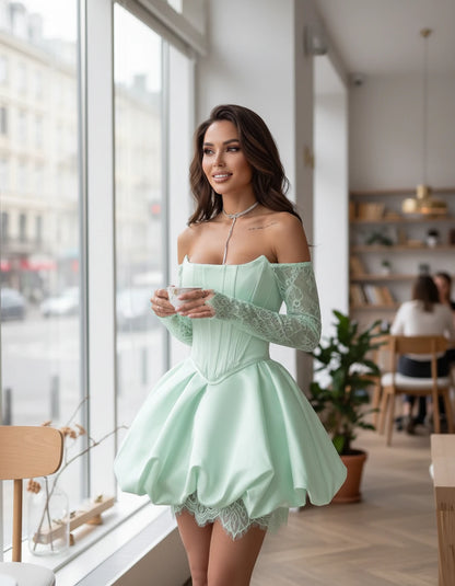 Portofino Mini Dresses — Mint Green | SKU: RB-a7f8f2-mintgrea-XS,RB-a7f8f2-mintgrea-S,RB-a7f8f2-mintgrea-M,RB-a7f8f2-mintgrea-L,RB-a7f8f2-mintgrea-XL,RB-a7f8f2-mintgrea-2XL