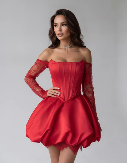 Portofino Mini Dresses — Red | SKU: RB-a7f8f2-red-XS,RB-a7f8f2-red-S,RB-a7f8f2-red-M,RB-a7f8f2-red-L,RB-a7f8f2-red-XL,RB-a7f8f2-red-2XL