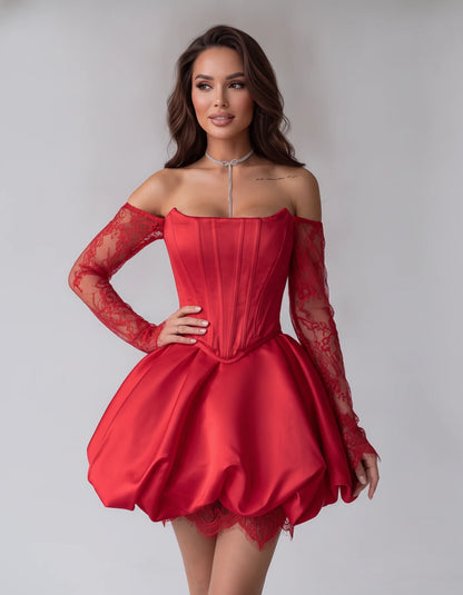 Portofino Mini Dresses — Red | SKU: RB-a7f8f2-red-XS,RB-a7f8f2-red-S,RB-a7f8f2-red-M,RB-a7f8f2-red-L,RB-a7f8f2-red-XL,RB-a7f8f2-red-2XL