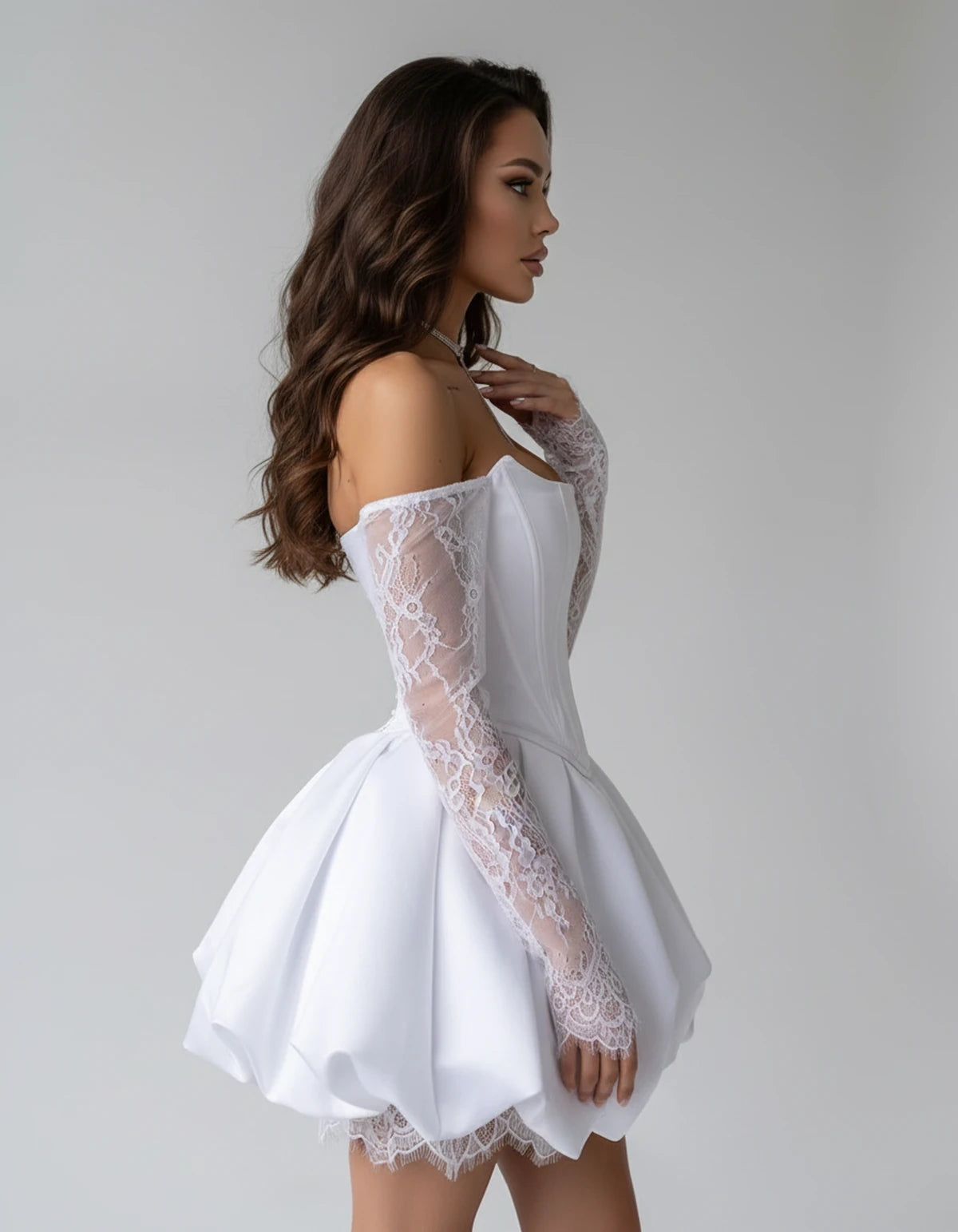Portofino Mini Dresses — White | SKU: RB-a7f8f2-white-XS,RB-a7f8f2-white-S,RB-a7f8f2-white-M,RB-a7f8f2-white-L,RB-a7f8f2-white-XL,RB-a7f8f2-white-2XL