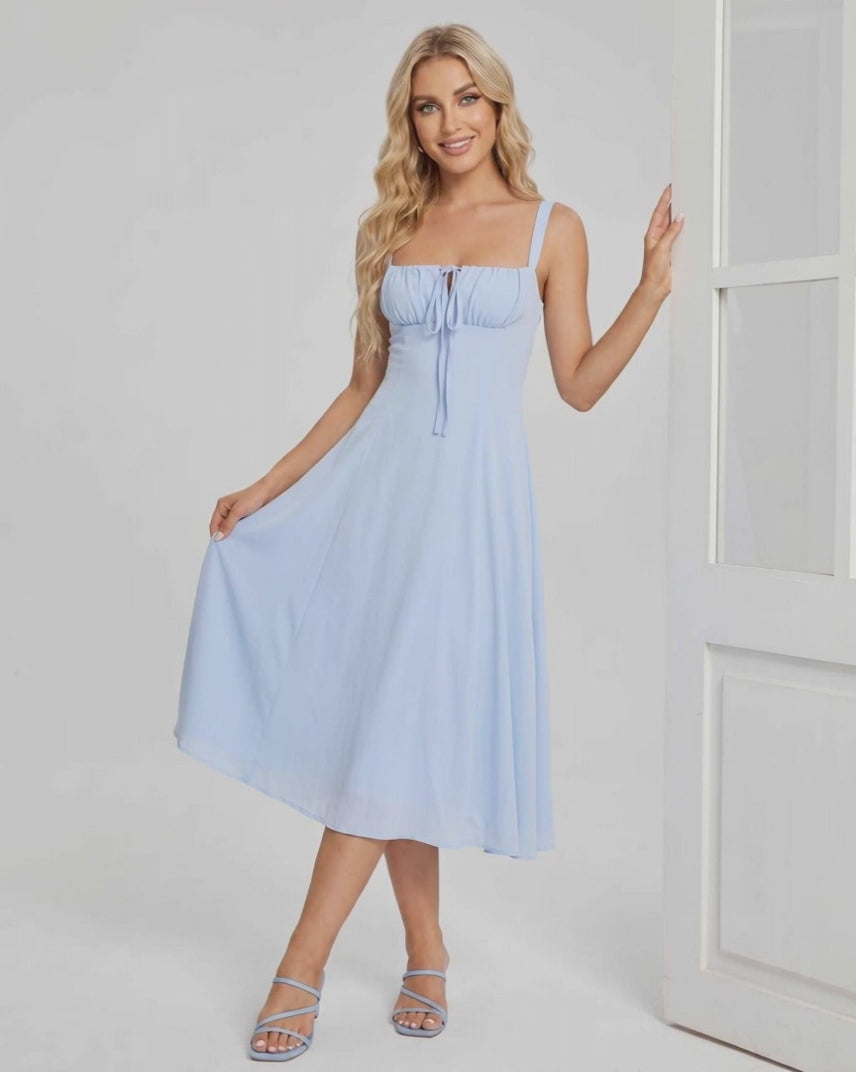 Ramblion Eda midi dress — runway video 1 · styled for cocktail and formal season