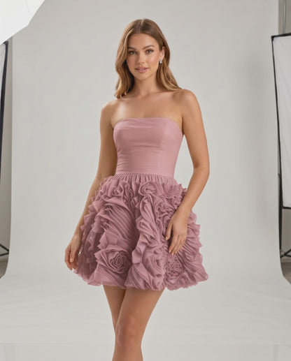 Rosette Mini Dress