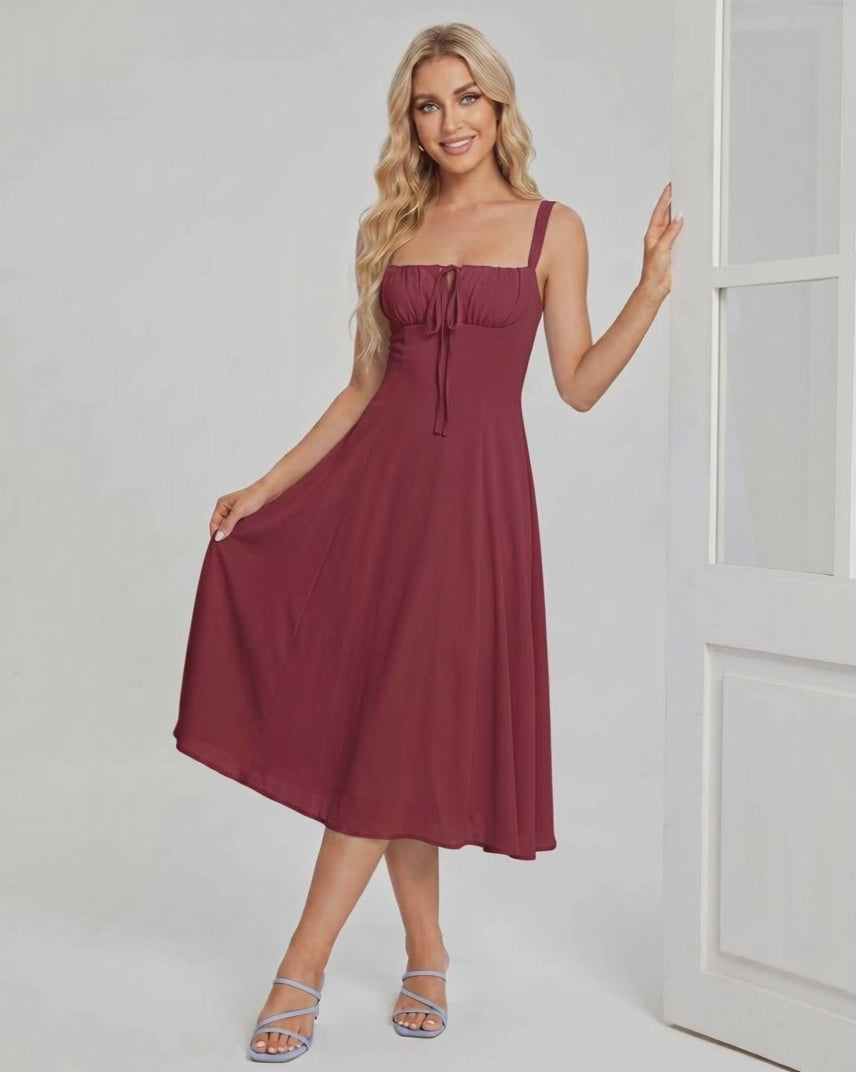 Ramblion Eda midi dress — runway video 4 · styled for cocktail and formal season