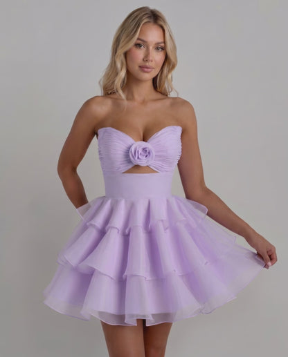 Rosette Mini Dress
